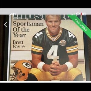 Packers Brett Favre Framed Retirement Magazine Set